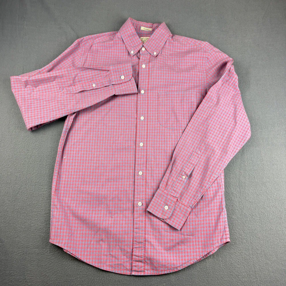 J Crew Oxford Shirt Men's S Plaid Classic Slim Stretch Dress Casual Office Lot 5